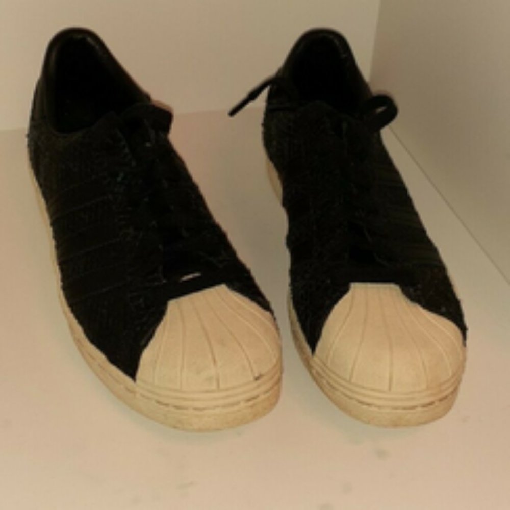 Adidas Originals Superstar 80s BZ0643 Black Snake Women's 8.5 US